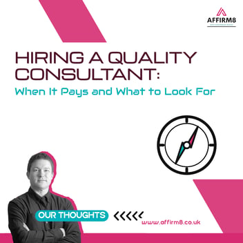 Should I hire a quality consultant